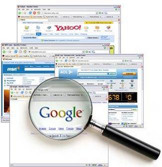 Google, Yahoo e Cadê