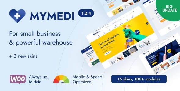 Modelo de site para Loja de Farmacia Medicamentos Equipamentos Médicos - Mymedi