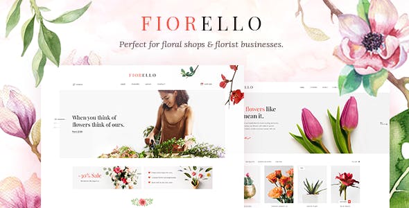 Modelo de site para Loja de Floricultura