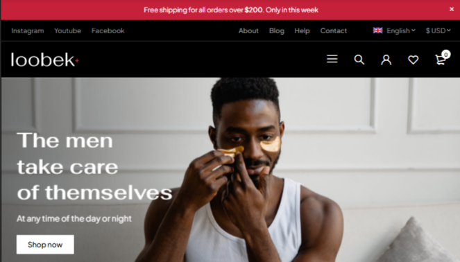 Modelo de site para Loja de cosméticos perfumes